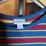 LuLaRoe  Julia Straight Knee Length Striped Dress Size Medium NWT Photo 1