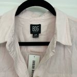 BDG  Pink Linen Sleeveless Button Down Crop Shirt Size S NWT Photo 1