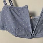 Free People NWT! Intimately The Rain Bra Bralette Blue Swiss Dot Photo 3