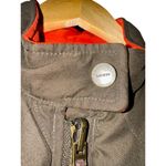 Ralph Lauren  Quilted Vest Womens Medium Reversible Green Orange Suede Trim Horse Photo 1