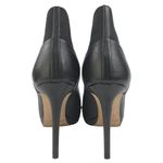 Jimmy Choo  Talula Black Leather Slip On Stiletto High Heeled Boots Booties 5.5 Photo 2