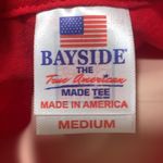 Bayside The Fine American Christmas woman shirt size MEDIUM made in America Photo 4