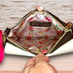 Betsey Johnson  "Luv Betsey" Striped Crossbody
Bag with Embroidered Rose 🌹 Photo 6