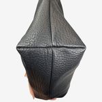 Dooney & Bourke AWL Pebbled Leather Hobo Black British Tan Trim Vintage Photo 13