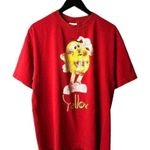Candie's 2011 Yellow M&M''s T Shirt Red XL Extra Large Chocolate Graphic Tee Logo Photo 0