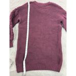 Bardot NWT  Women M Knit Pullover Sweater Dress Burgundy Cable Knit Long Sleeve‎ Photo 7