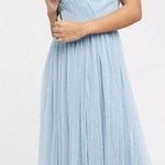 ASOS NWT Anaya With Love Petite Tulle Bandeau Maxi Dress - Soft Blue Photo 0