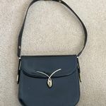 Vintage Dofan France Black Leather Shoulder Bag Photo 9