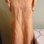 Urban Renewal  Linen Peach ruffle flutter sleeves Dress Photo 0