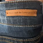 Anthropologie Pilcro and the Letterpress Stretch Dark Denim Skinny Jeans Script Size 26 Photo 8