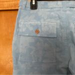 Sundance  Bastille Easy Straight Leg Paperbag Floral Pants Soft Chambray Size 4 Photo 6