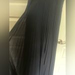 Mac Duggal Ieena For ‎ Pleated Halter Neck Flowy Gown In Navy- New Photo 8