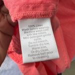 Tommy Bahama  Coral Linen Smocked Neck Sleeveless Midi Dress S/P Photo 4