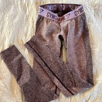 Gymshark  Flex Leggings Size Small Heathered Pink Nylon Stretch Photo 0