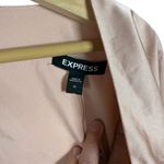 EXPRESS NWT Women’s Satin Twist Front Tie Back Blouse Pale Pink Size XL Photo 10