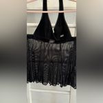 XOXO by ALLURE leather mesh halter top mini dress. Photo 3