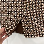 Lillie Rubin Size 6 Brown, Cream, Black Geometric Pencil Skirt Brown Photo 5