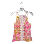 Lilly Pulitzer Magnolia Top Kir Pink Orange Royal Ohh La La Halter Tank Sz 2 Photo 1