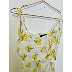 Slate + Willow White Yellow Lemon Print Tie Straps Mini Dress Size Small Photo 8