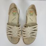 Earth Spirit Womens Shoes Size 8.5 Cream Leather Open To0e Slip On Photo 1