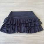 Lucky in Love Navy Tiered Mini Skirt Blue Size L Photo 1