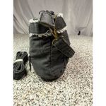 XPONNI Y2K Grunge Black Denim Tote Bag Unisex Crossbody Handheld Photo 3