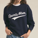 Favorite Daughter Women’s Sports Mom Sweatshirt Navy Blue Size L Size L Photo 0