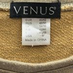 Venus  French Terry Boat Neck Distressed Ombre Studded Sweatshirt Womens Medium Photo 9