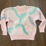 Jaclyn Smith 90s Vintage Pastel Sweater size Small Coquette Photo 0