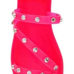 Dolce Vita Jelly Sandals Womens Size 6‎ Neon Pink Slip On Shoes NEW Photo 0