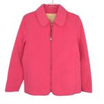 Vintage Braetan Bubblegum Pink Quilted Jacket Reversible Vintage Coat Medium Photo 1