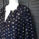 J.Crew Point Sur by Metallic Arrows Popover Top Women’s Size Small New w/ tags! Photo 5