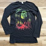 Bob Marley Graphic Long Sleeve Shirt Women’s Small Black Photo 0