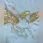 American Eagle  Light Blue Pegasus Graphic Crewneck Tee Shirt Size Medium NWOT Photo 7