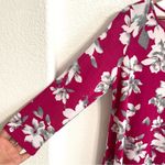 Clara Sun Woo Womens Tunic Top Berry Pink White Asymmetrical Hem Size Small Photo 4