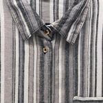 Zac And Rachel Womens Button Up Size XL Linen Career‎ Office Profession Business Gray Photo 5