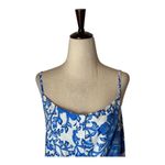 Vineyard Vines  Dress Women Large‎ Tide Blue Floral Button Front Midi NWT Preppy Photo 3