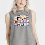 Target Take Pride what a colorful world grey‎ sleeveless tank top XL Photo 0