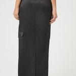 Forever 21 Satin Cargo Maxi Skirt Photo 3