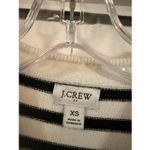 J.Crew striped crewneck exposed seam sweater xs White Photo 3