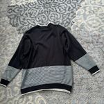 Vintage A’Milano Striped Cardigan/Sleeveless Mockneck Sweater Black White Medium Photo 6