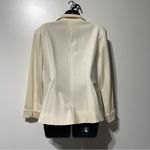 Lafayette 148  Off White Cream Wool Power Suit Pant Blazer Set Size 12 & 14 Photo 5