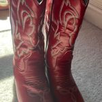 Red Cowboy Boots Size 8 Photo 0