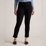 Quince NWT Luna Stretch Slim Straight Jeans in Black Women’s Sz 28 (26” inseam) Photo 5