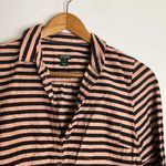 J.Crew Black & Tan Striped Popover Henley Top Style: 41253 Photo 2