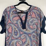 J. Crew Women's Colorblock Paisley Tunic Top Swim Cover Photo 4