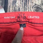 Nautica NWT Women's Red Skinny Jeans Size 2 Slim Fit Denim Photo 2