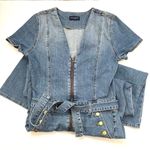 Ramy Brook  Helena Denim Jumpsuit One Piece Size 29 Photo 6