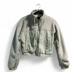Urban Outfitters Sherpa Bomber Jacket –Green – Size M Photo 0