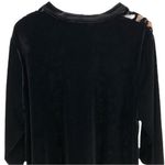 Chico's Chico’s Travelers Floral Velour Oriental Inspired Silk Blend Blouse Size 2 (L) Photo 6